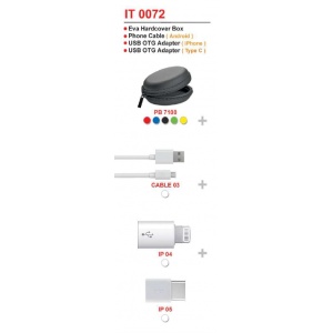 [OEM Gadget Set] Eva Hardcover Box / Phone Cable / USB OTG Adapter / USB OTG Adapter - IT0072